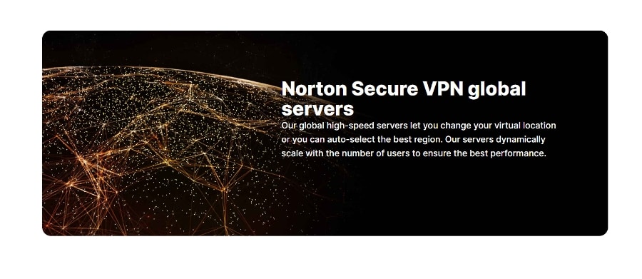Reseña de Norton VPN - Servidores