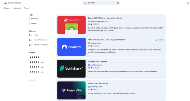 Las mejores extensiones VPN para Chrome: guía completa y detallada