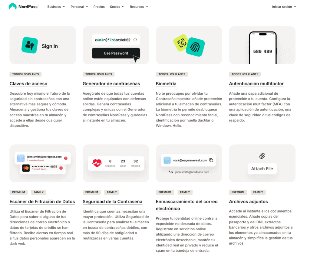 NordPass ventajas
